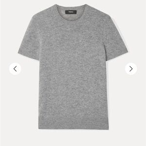 Theory Cashmere Heather Gray  T Shirt